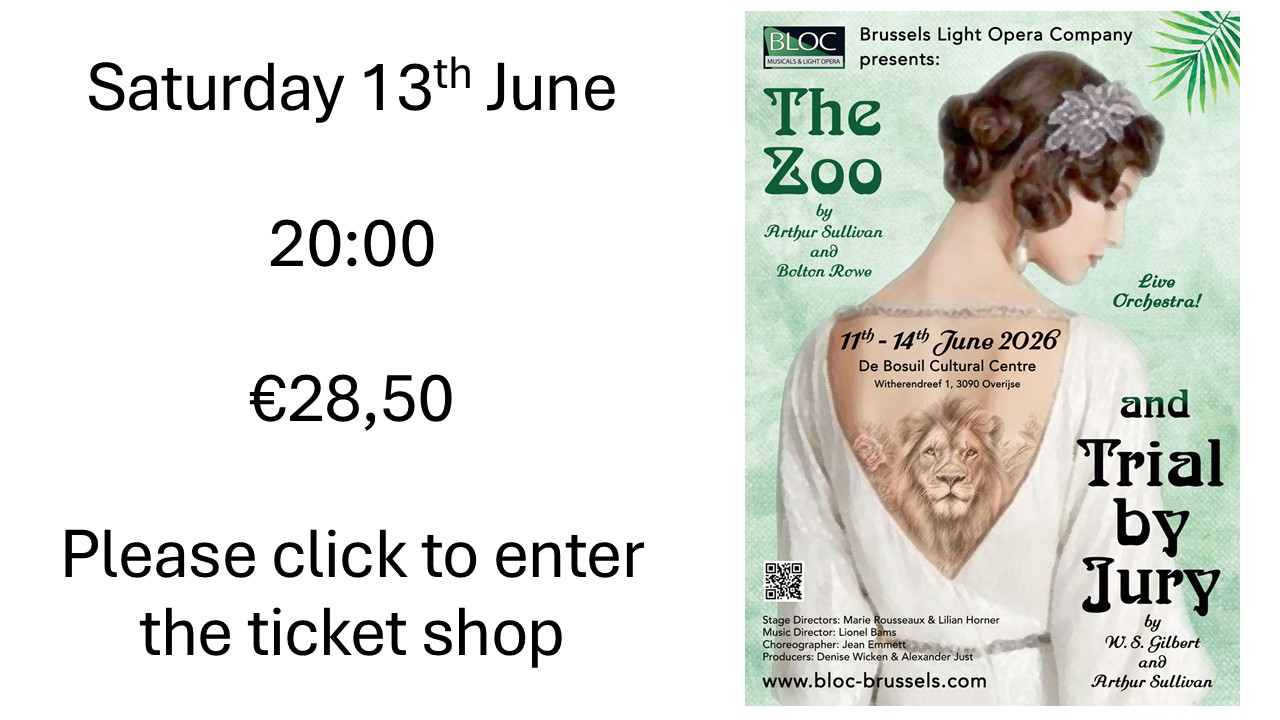 The Zoo & Trial by Jury (Sat Evening) - verfügbare Tickets